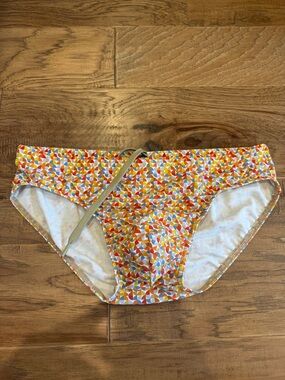 Men's Multicolor Geometric Swim Briefs